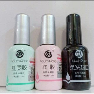 Sơn bóng, liên kết gel và làm cứng móng hoa hồng