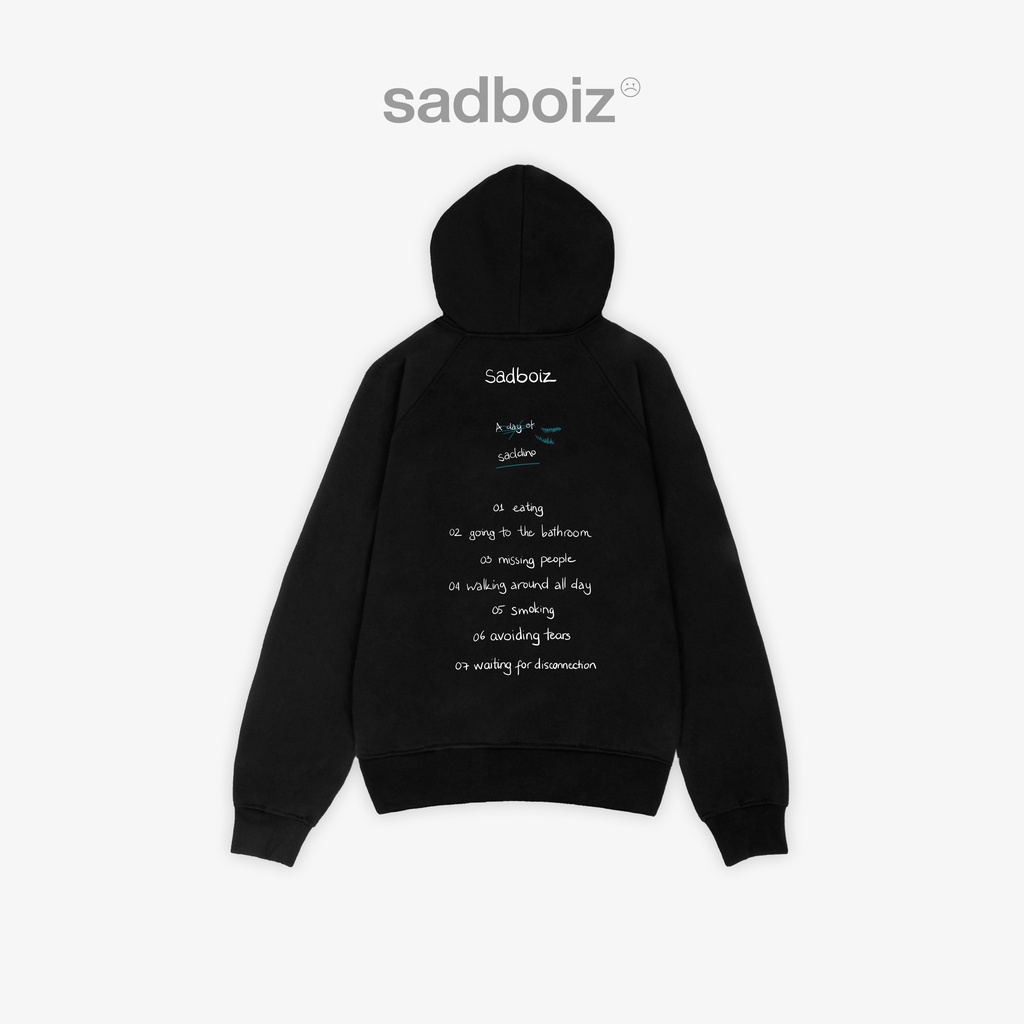 Áo hoodie SADBOIZ Saddino Black