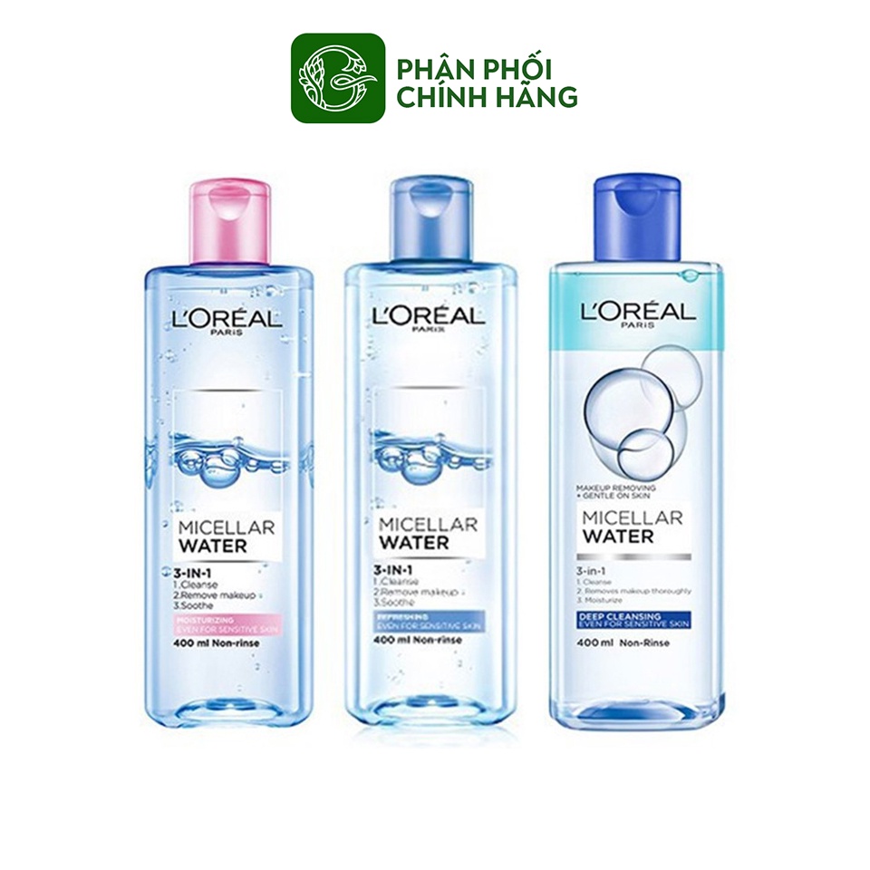 Nước tẩy trang L'Oreal Paris Micellar Water 400ml