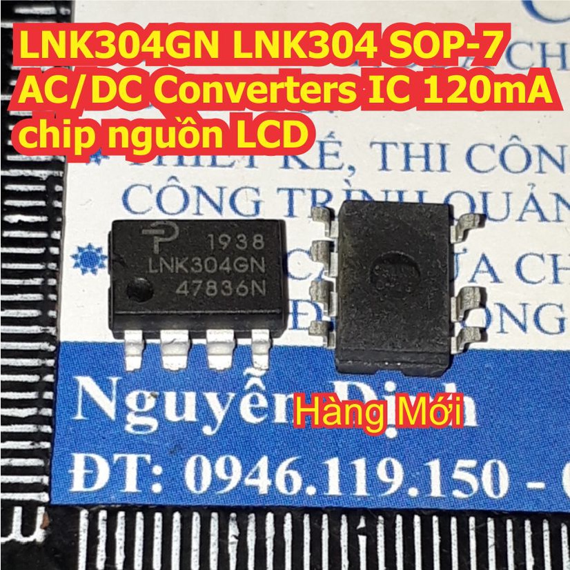 2 con LNK304GN LNK304 SOP-7 AC/DC Converters IC 120mA, chip nguồn LCD kde4445