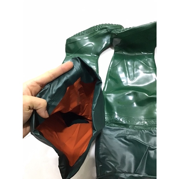 Ủng cấy loại dài 2 lớp, ủng đi mưa, ủng quần bảo hộ lao động Hoa San