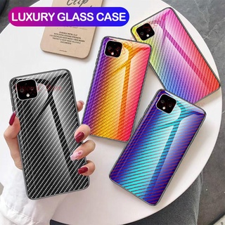 Ốp điện thoại mặt kính cường lực viền TPU mềm cho Google Pixel 2 3 3A 4 XL Pixel 2XL 3XL 4XL 3AXL