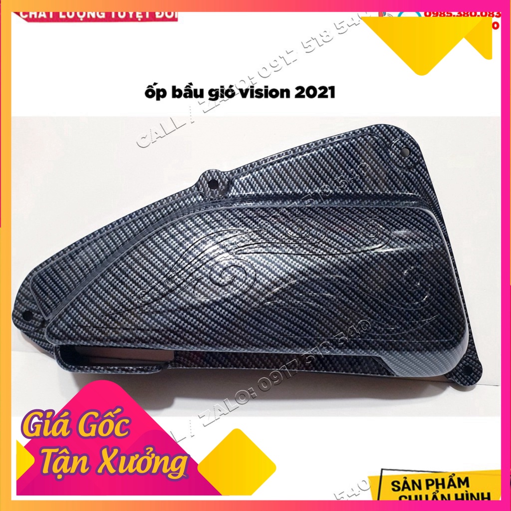 Combo 3 Món Ốp Carbon Cho Vision 2021 - VISION 2022, VISION 2023 ( bộ 3 món ) (Ảnh Sp thật)