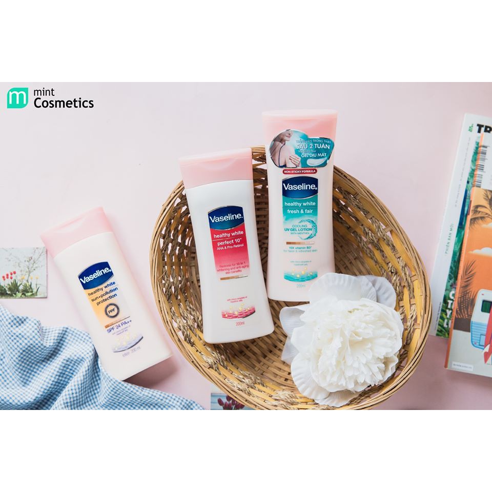 Sữa dưỡng thể trắng da Vaseline Healthy White Perfect 10 | BigBuy360 - bigbuy360.vn