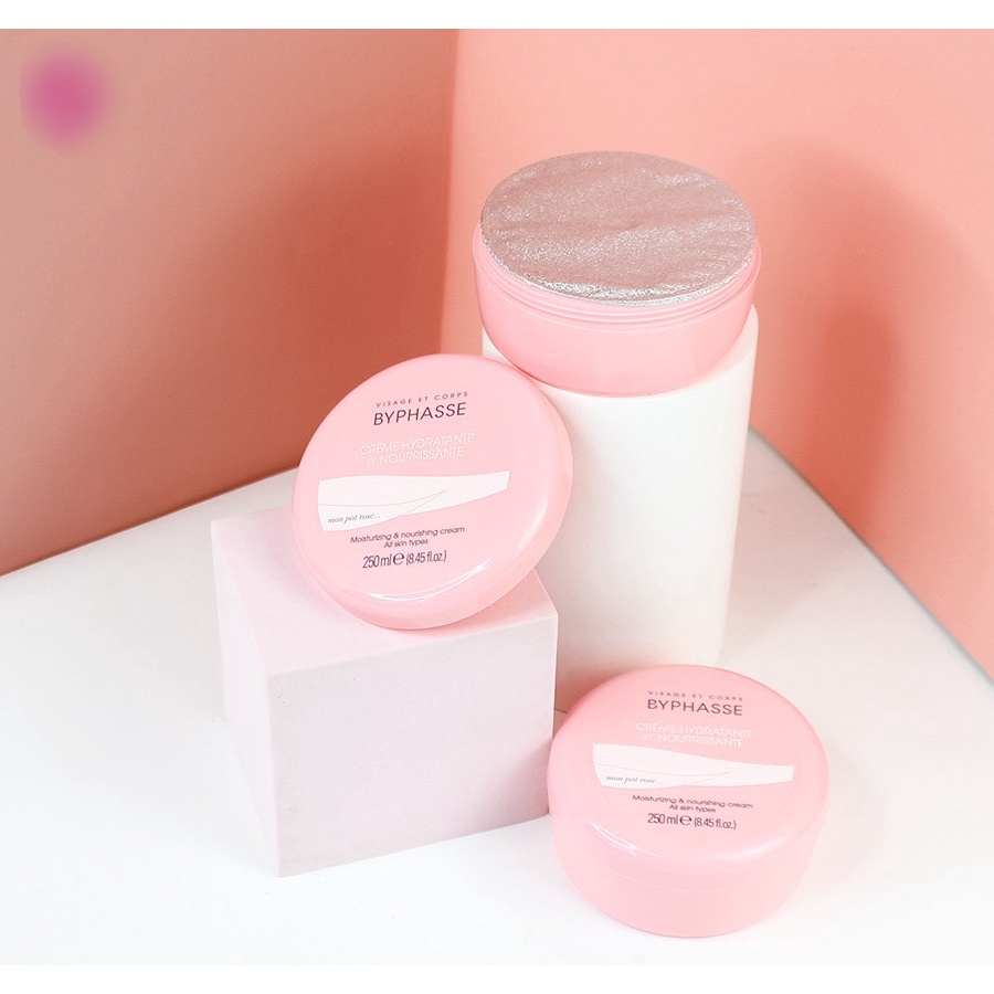 [DATE 07/2023] Bơ dưỡng thể mềm mịn, mướt da Byphasse Moisturing &amp; Nourishing Cream Face &amp; Body 250ml (Tây Ban Nha)