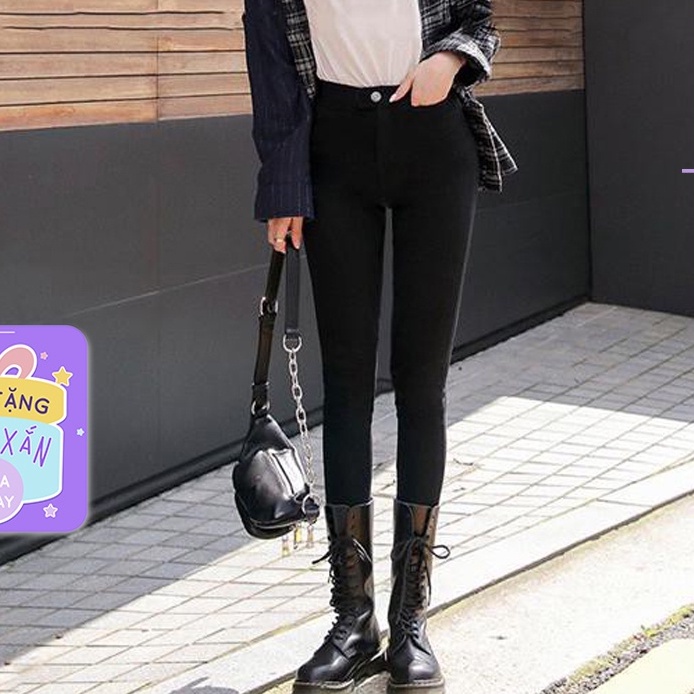 Quần tregging nữ cạp cao dài dáng thun hàng cao cấp | BigBuy360 - bigbuy360.vn