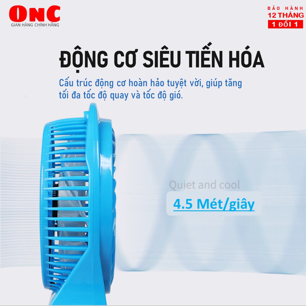 Quạt cầm tay mini gió Siêu Mát Storm F95 sạc Type-C pin lâu - Bảo hành 15 tháng