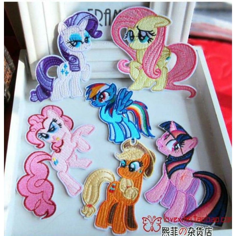 Sticker Ủi Thêu Hoạt Hình My Little Pony Dễ Thương