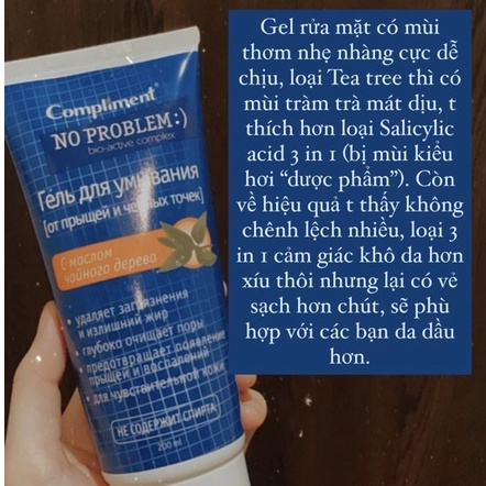 Sữa rửa mặt Compliment có công thức tự nhiên dịu nhẹ được làm giàu với các thành phần hoạt tính có giá trị