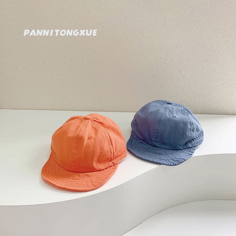 Mũ Lưỡi Trai Mềm Thoáng Khí Màu Kẹo Đơn Giản Thời Trang Mùa Hè Cho Bé