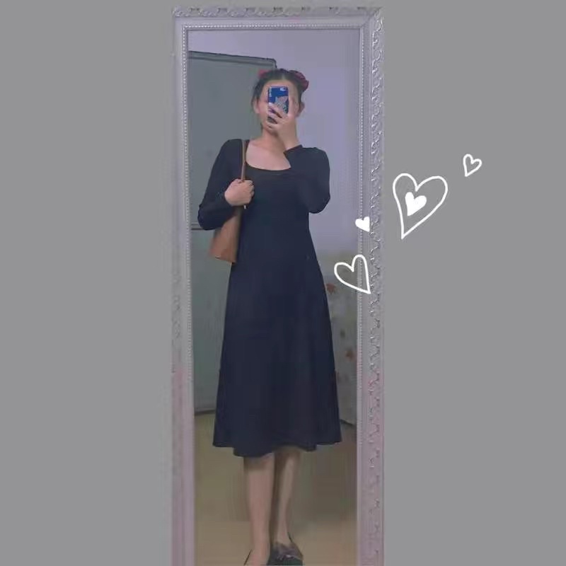 Váy Len Dệt Kim Phong Cách Hepburn Thời Trang Quảng Châu