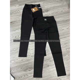 Quần legging wang , không túi, ôm gọn , màu đen