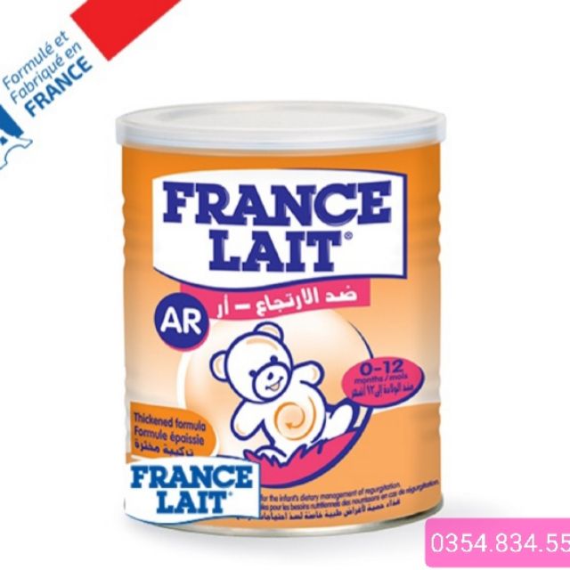 Sữa bột France Lait AR Chống Trào Ngược, Nôn Trớ, 400g