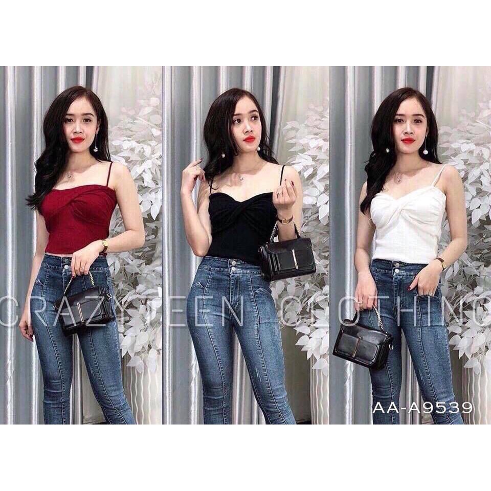 Áo Thun Hai Dây Mặc Được Hai Kiểu Cực Hot TTSL0033