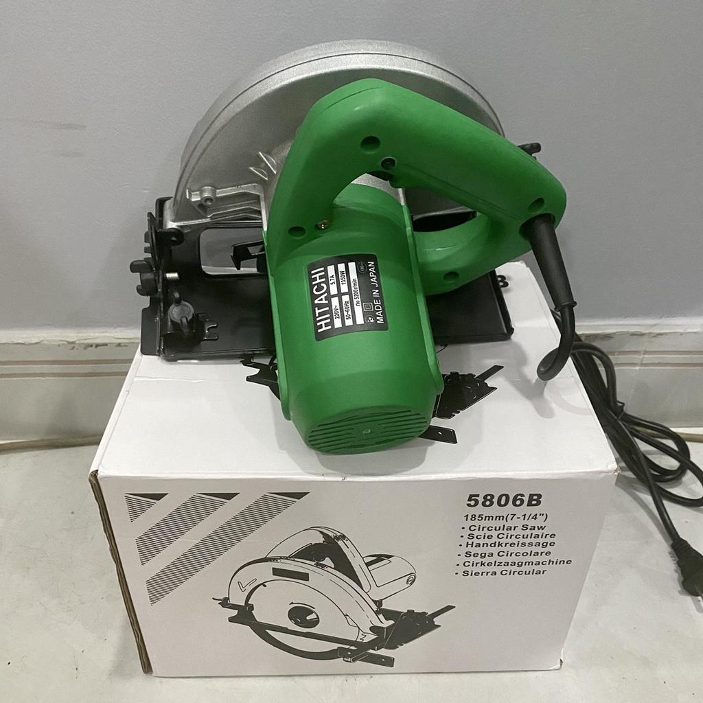 Máy cưa gỗ HITACHI 185MM ruột đồng 100% Máy nhỏ gọn hoạt động mạnh mẽ