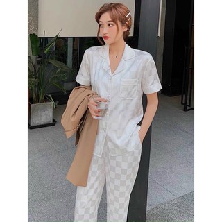 PIJAMA  CỘC DÀI Ô  CAO CẤP