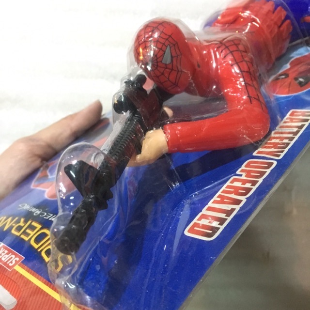 (Kèm pin) ĐỒ CHƠI NGƯỜI NHỆN BẮN SÚNG. LÍNH NHỆN SPIDERMAN BẮN SÚNG