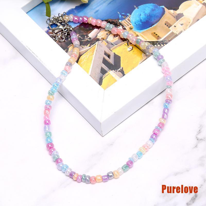 Vòng cổ Chuỗi Hạt Nhiều Màu Phong Cách Boho