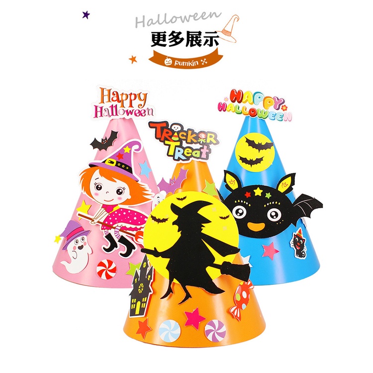 Mũ đội đầu tự trang trí DYI halloween lễ hội hóa trang cho bé năm 2022
