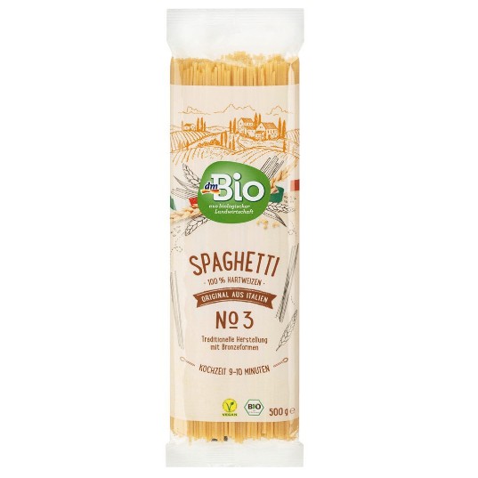 Mỳ spaghetti hữu cơ Dmbio (500gr)