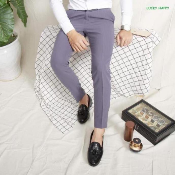 Quần tây nam ống côn dáng ôm body co giãn 4 chiều chất vải tuyết mưa