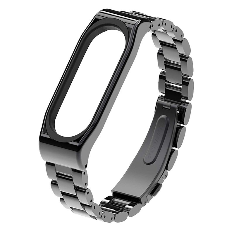 Dây Đeo Thay Thế Chất Liệu Thép Không Gỉ Màu Vàng Cho Xiaomi Mi Band 3 / 4 | BigBuy360 - bigbuy360.vn