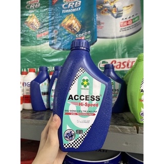 Dầu động cơ 2 thì cao cấp, 1thùng 24lon, nhớt động cơ 2 thì access hi-speed