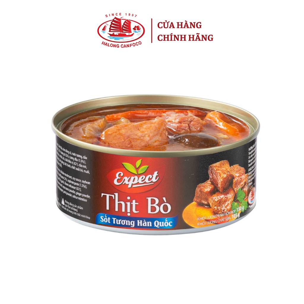 [Mã BMBAU50 giảm 7% đơn 99K] Bò sốt tương Hàn Quốc Expect - 150g - Đồ Hộp Hạ Long