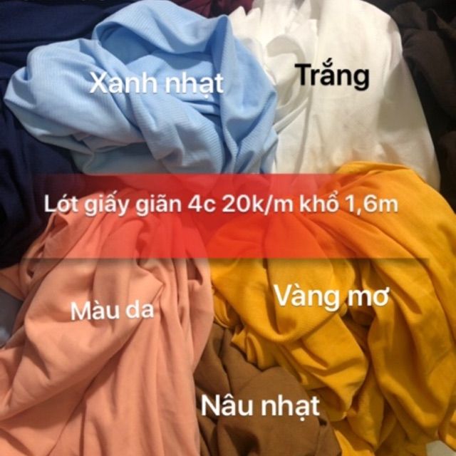 Vải lót ren _ Nhiều màu
