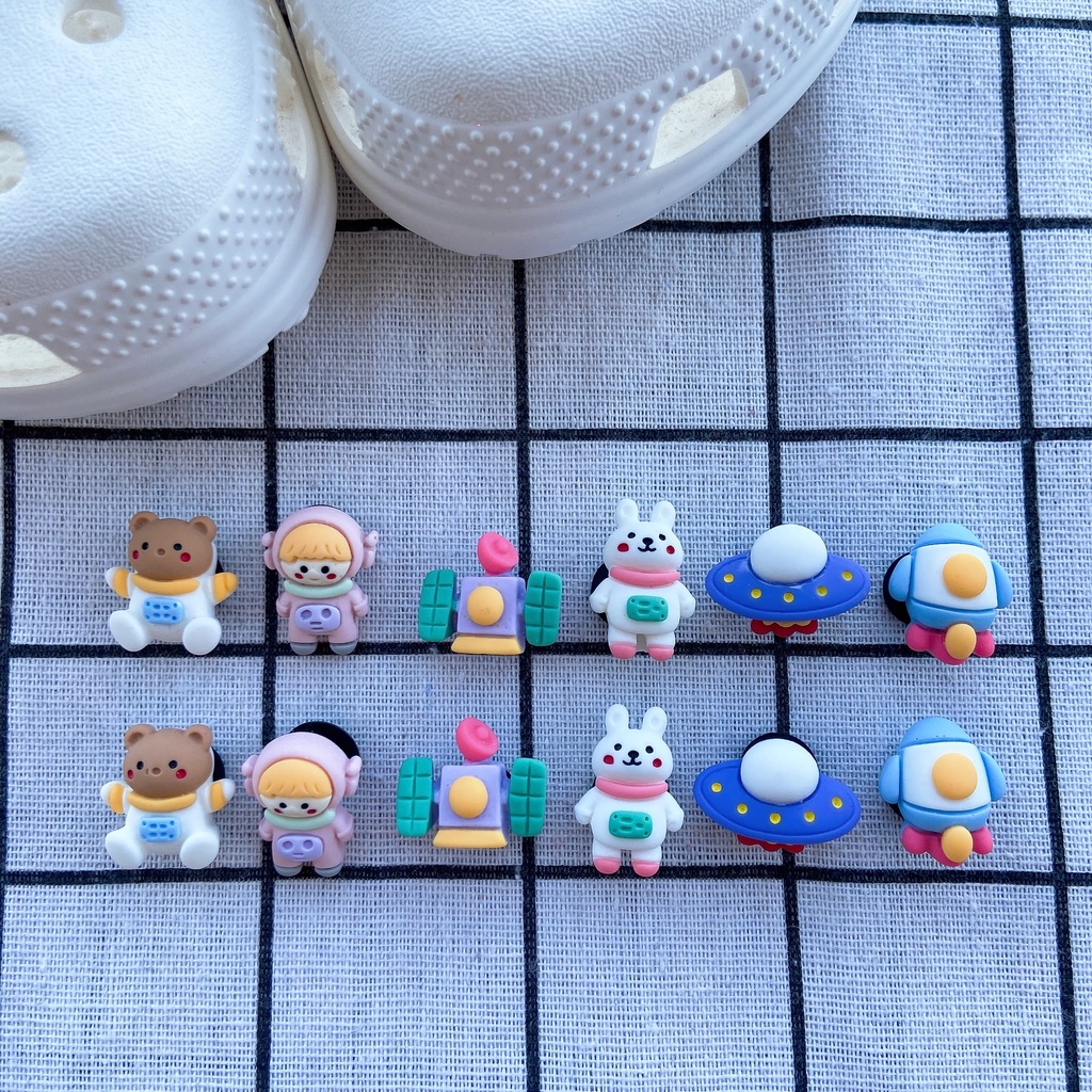 Nhãn Dán Dép sticker dépSet 10 Phụ Kiện Nút Giày Thời Trang#Loạt Bóng Len Chanh Cam