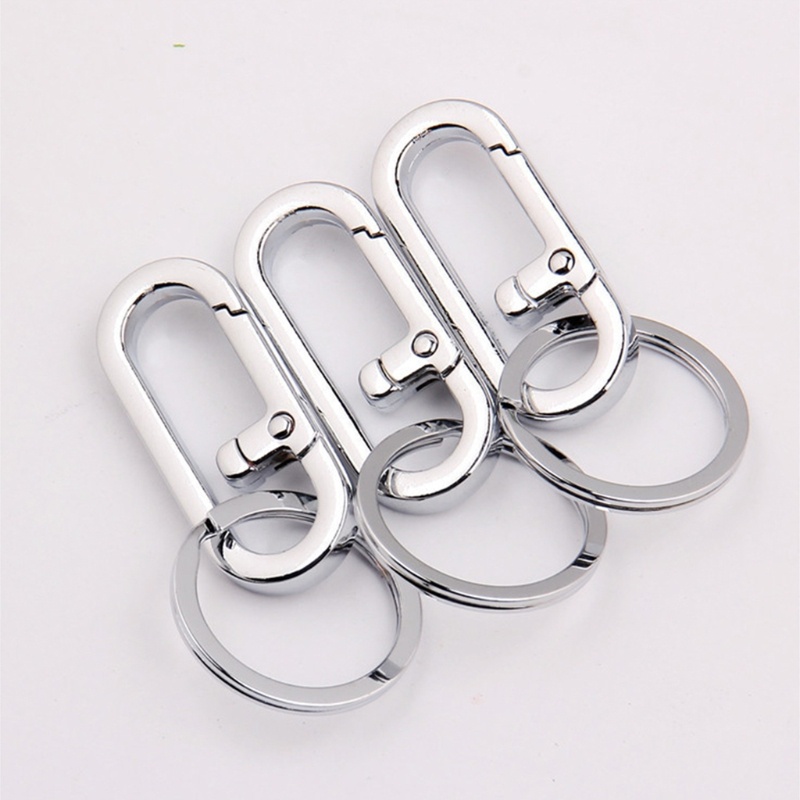 Móc Chìa Khóa Bằng Thép Không Gỉ Cứng Siêu Nhẹ Đơn Giản