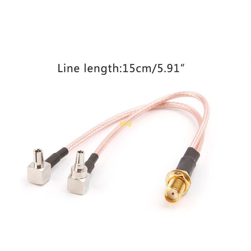 Dây Cáp Chia 2 Cổng SMA Cái TS9 &amp; CRC9 RG316