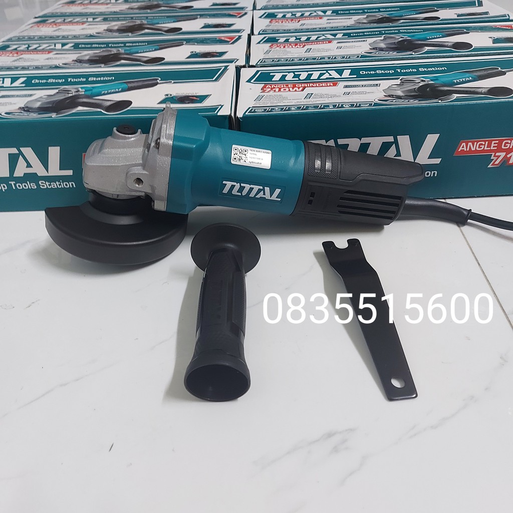 MÁY MÀI GÓC 100MM TOTAL TG10710036 [CHÍNH HÃNG] MÀI GÓC 710W TOTAL [RẺ] MÁY CẮT CẦM TAY MINI