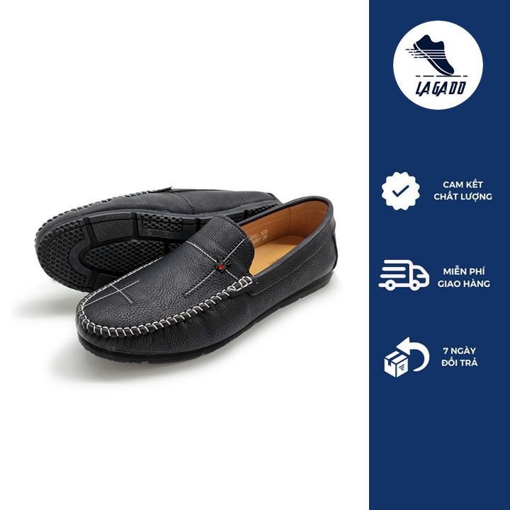 Giày lười nam da bò cao cấp đế khâu giày mọi tây da bò công sở thời trang Hàn Quốc - P5