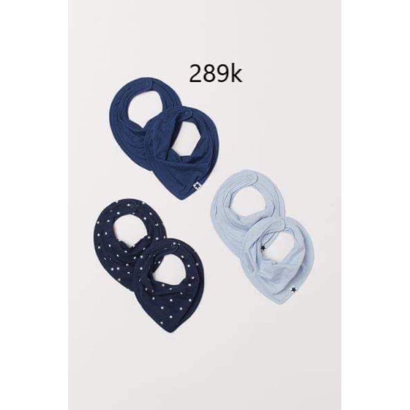 set 6 yếm Hm UK US SĂN SALE tone xanh navy