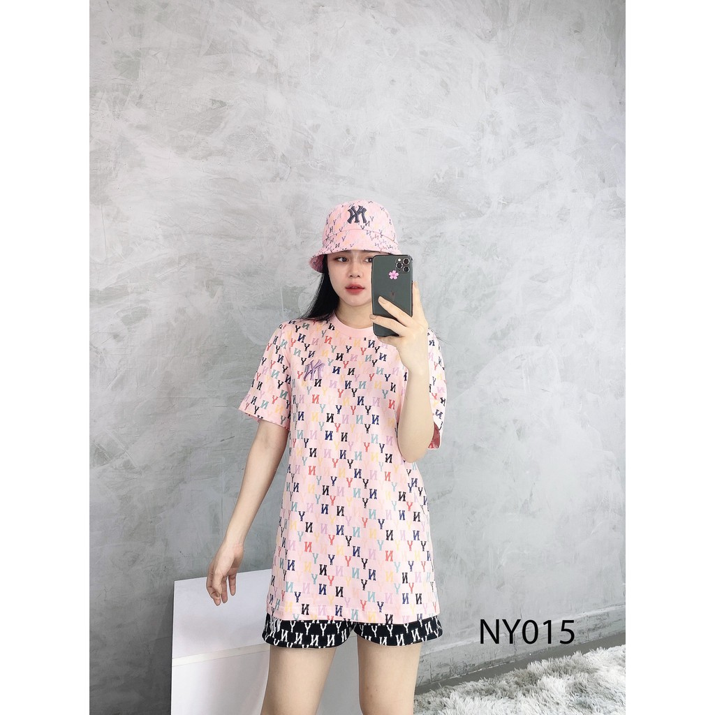 T shirt NY Hồng, Áo Tee ngắn tay Nữ, thời trang hè dạo phố ÁO đôi Nam Nữ FULL TAG