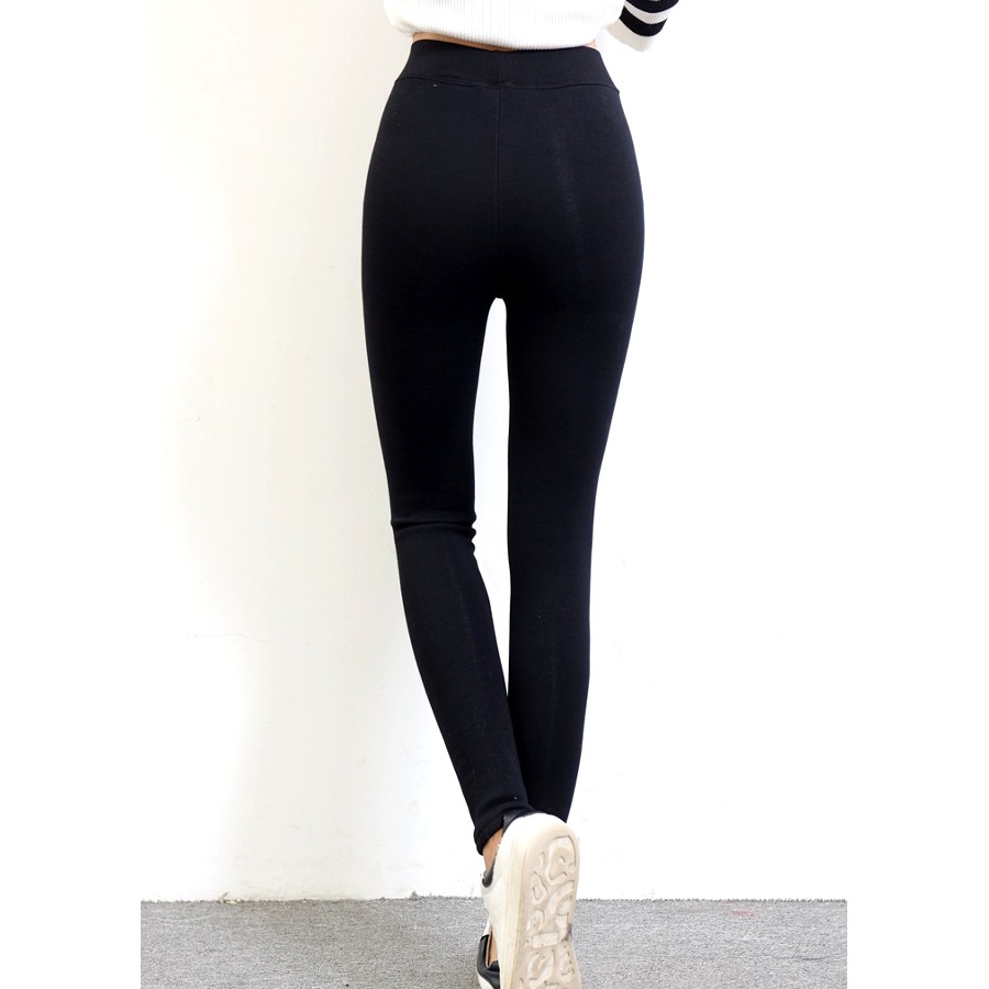 Quần Legging Lót Lông Ấm PEONYB Nữ [FREESHIP] 🌸 Thun body dáng ôm cạp cao nâng mông, mặc ở nhà mùa đông Ulzzang 🌸