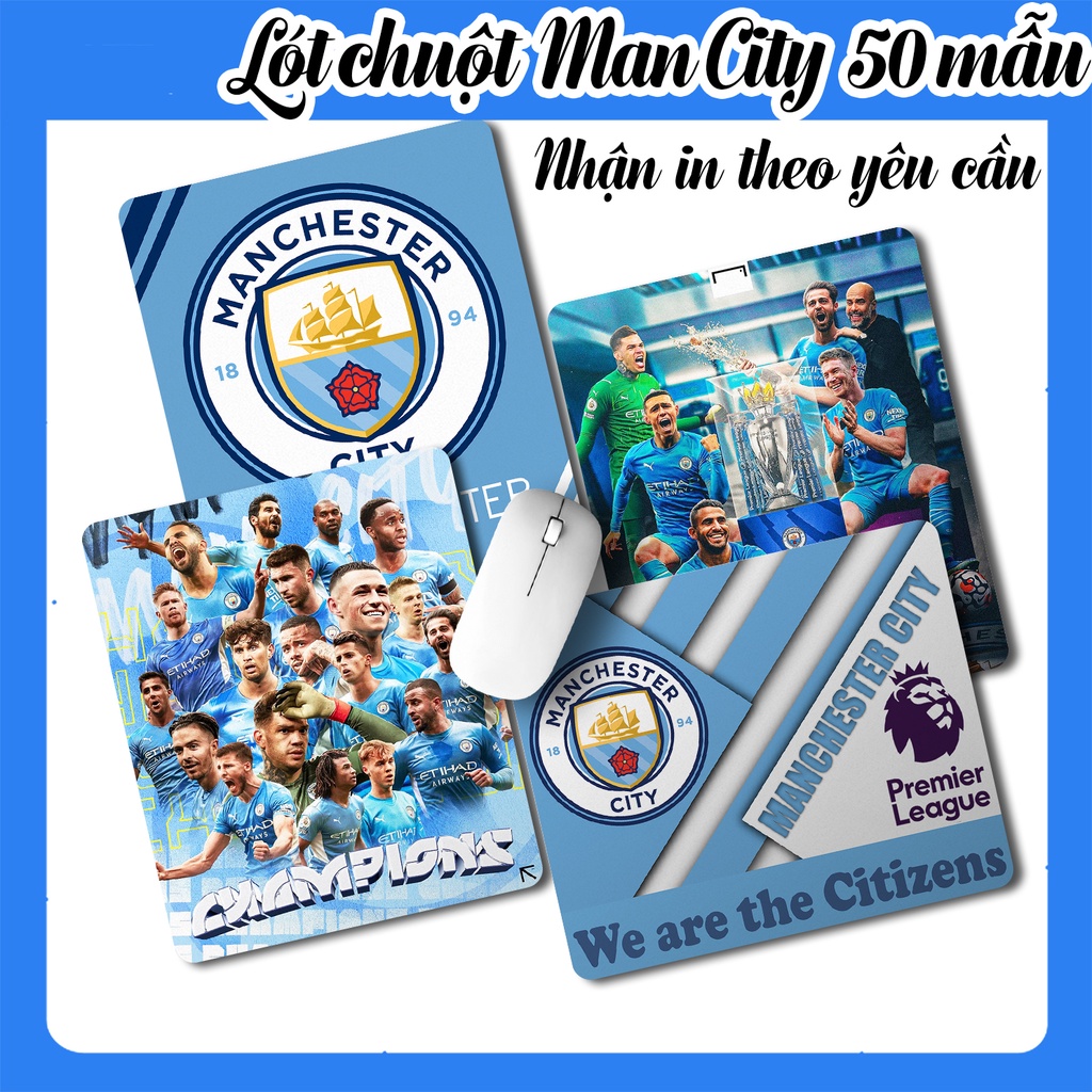 Lót Chuột Manchester City, Pad Chuột Manchester City Cực Đẹp, In Lót Chuột Theo Yêu Cầu