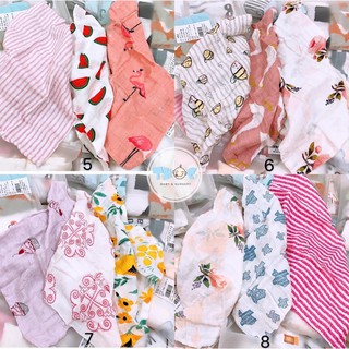 Set 3 khăn mặt sợi tre Muslin tree