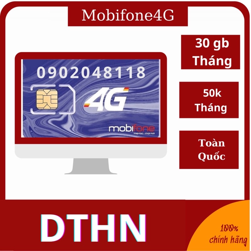 DTHN  gói cước full dung lượng dùng toàn quốc của mobifone 50k/tháng