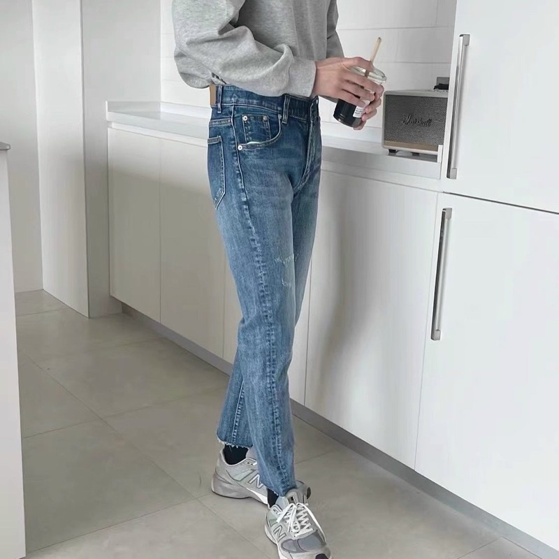 QUẦN JEANS SKINNY CO DÃN CÀO NHẸ FORM UNISEX NAM NỮ (kèm ảnh thật)