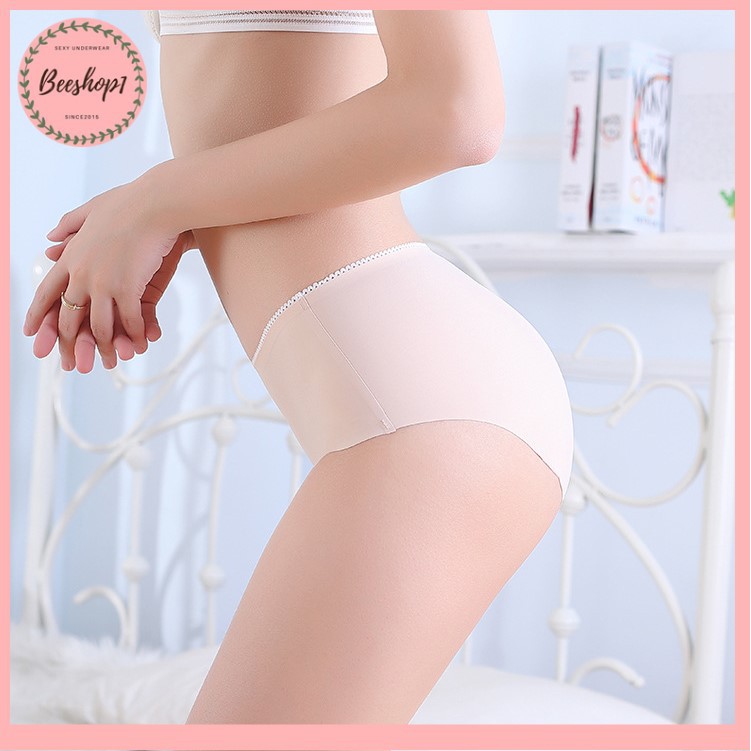 Quần lót nữ, quần lót đúc su không viền cạp ren quyến rũ QSR75