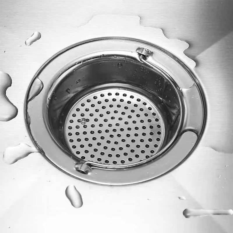 Giỏ Lọc Rác Bồn Rửa Chén Bát Inox 304 Cao Cấp Chống Tắc Nghẽn Không Gỉ, Giỏ QUAI Xách Nhấc Cầm Tiện Dụng- LOKING