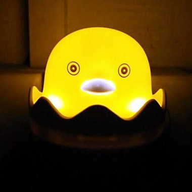 Đèn ngủ quả trứng gà nở tự động phát sáng, đèn ngủ cảm biến vịt Clovershop