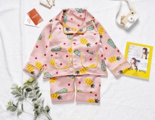 Pyjama Lụa Hàn cho bé gái