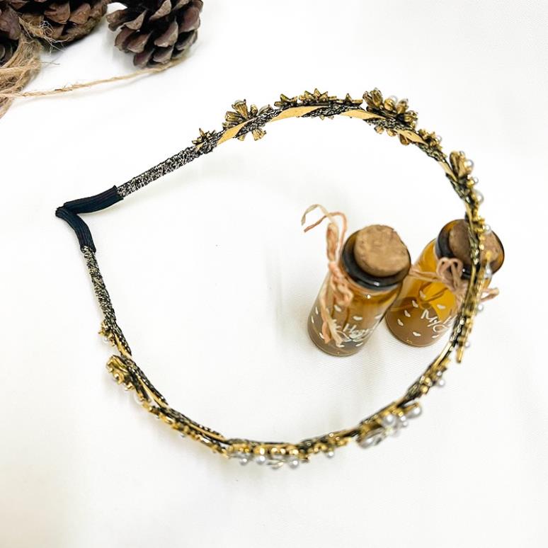 Bờm tóc đính đá cài tóc hình bông hoa hàng loại 1 chắc chắn, thời trang Hàn Quốc June Accessories