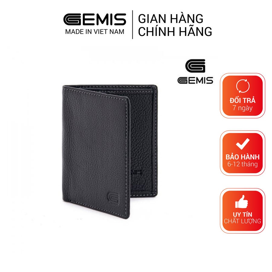 Ví nam da bò cao cấp chính hãng dáng đứng GEMIS - GM00046