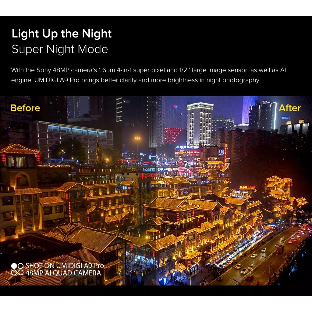 Điện thoại cấu hình cao chơi game UMIDIGI A9 Pro RAM 6GB Bộ nhớ 128GB đã qua sủ dụng còn mới 1287