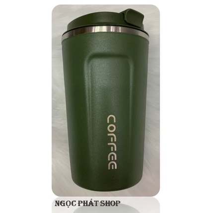 Bình giữ nhiệt, bình coffee Inox 2 lớp SUS 304 nắp bật tiện dụng 510ml