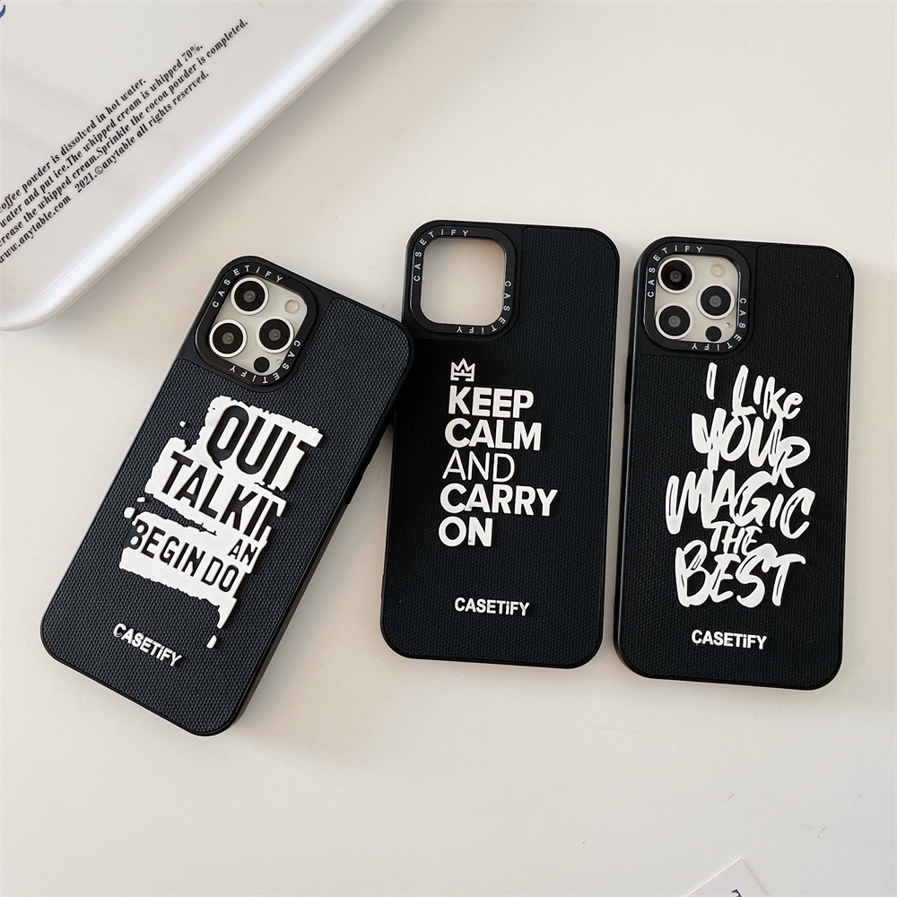 Stereoscopic PVC brand Casetify Shockproof Case For Iphone 13 Pro Max 11 12 Xs Max 7 8 Plus X Xr SE2020 Fashion INS Style 3D Phone Silicone Soft Cover